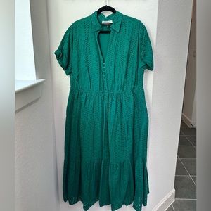 Green summer dress
